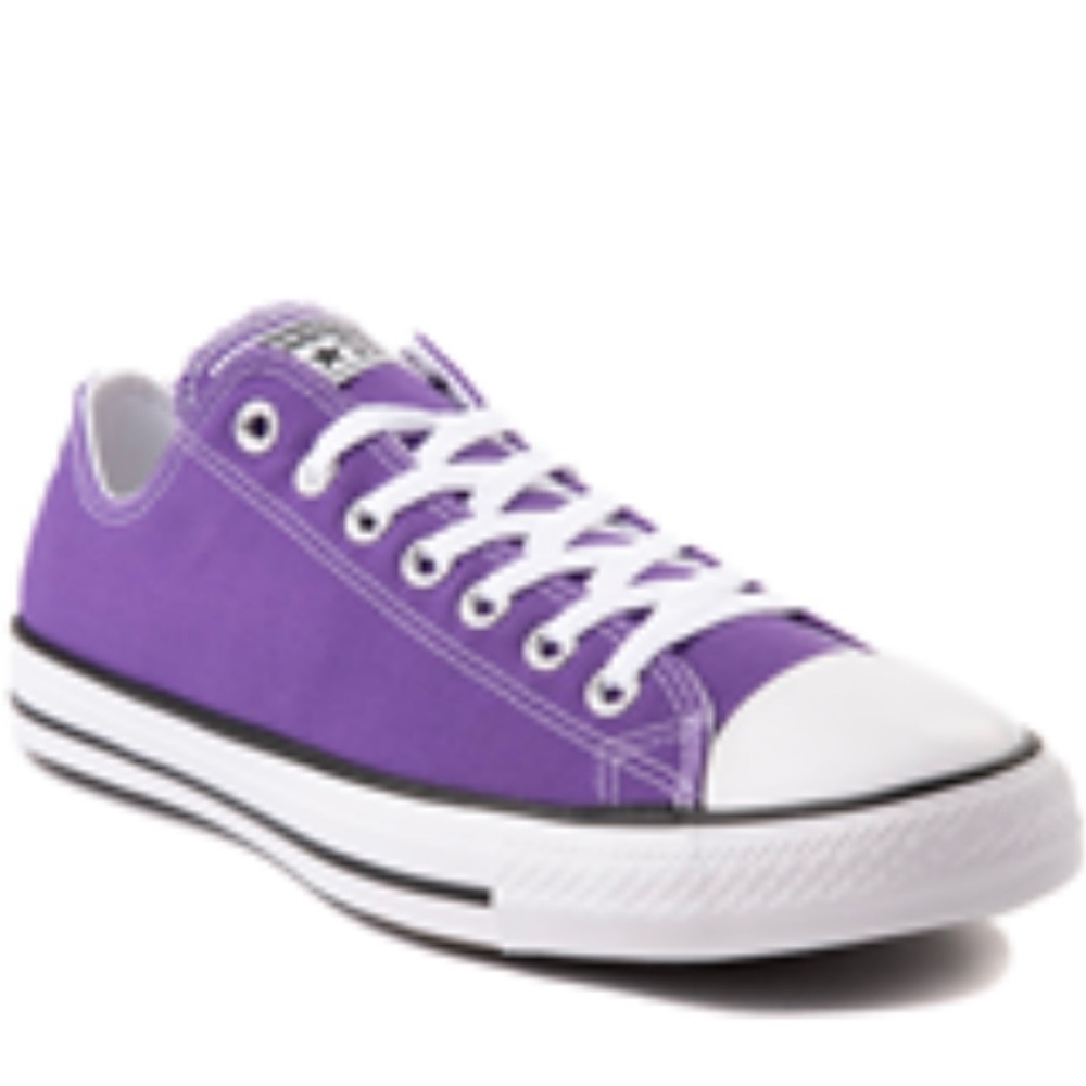 Converse Purple and White Chuck Taylor Sneakers